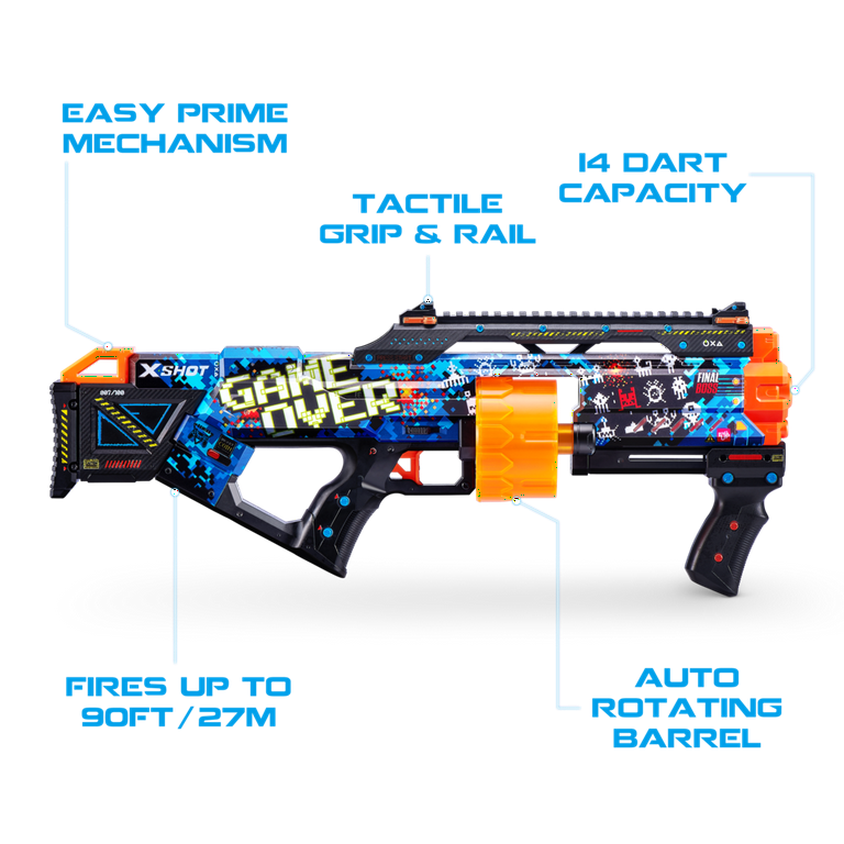 XSHOT Skins Last Stand Dart Blaster (16 Darts) by ZURU, For Ages 8