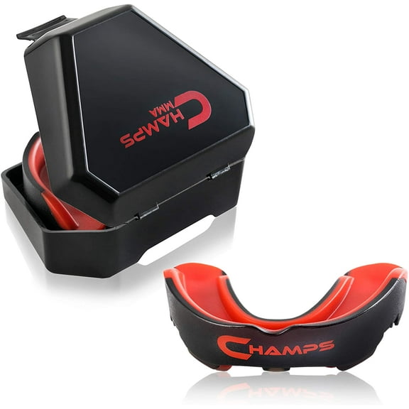 Champs MMA Moldable Sport Mouth Guard, EVA Black Red