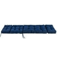 thumbnail image 4 of Topbuy Patio Chaise Lounge Cushion Recliner Quilted Thick Padded Seat Cushion w/Ties Navy, 4 of 7