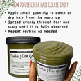 thumbnail image 3 of Chebe Grease stimulates Hair Follicles for Growth and Reverses Bald Spots. It contains Chebe Powder, Karkar Oil plus Potent Herbs and Oils (Neem, Moringa, Fenugreek, Rosemary, etc.) 6.05 Oz, 3 of 5