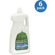 Seventh Generation Free & Clear Natural Dish Liquid, 48 oz, (Pack of 6)