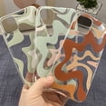 thumbnail image 4 of Funda de teléfono con patrón abstracto de remolino líquido en Beige y verde salvia para iPhone 11, 12 pro, XS MAX, 8, 7, 6, 6S Plus, X, 5S, SE, 2020, XR, 4 of 4
