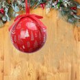 thumbnail image 4 of XYAIYT Christmas Ornaments Shatterproof Christmas Ornaments Plastic Light Bulb Tree Ornament Hanging Ball Multi Style Shiny Matte Mirror Swirl Holiday Tree Decor with Rope 2.8in Red, 4 of 5