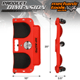 thumbnail image 4 of M-AUTO Rolling Knee Creeper, Convenient and Labor-saving Universal Wheel To Move Woodworking Kneeling Pad, 200 lbs Capacity - Red, 4 of 11