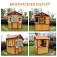 thumbnail image 4 of COCLUB Outdoor Wooden Playhouse for Kids Ages 4-8 – Durable Playhouse with Outdoor Kitchen, Snack-Bar & Gardening Kit (39"x33.7"x51") | Casa para Niños de Jardín, 4 of 8