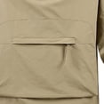 thumbnail image 5 of MexChoioe Mens Hooded Anorak Jacket Snap Placket Zip Cargo Pocket Adjustable Drawstring Hood Fall Casual Outerwear Windbreaker for Mens, 5 of 5