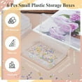 thumbnail image 2 of GIXUSIL 6 Pcs Small Plastic Storage Containers Box, Clear Plastic Containers with Lids, Transparent Organizers & Storage Box for Bead Nail DIY Crafts and Small Items (4.5x3.3x1.2 in), 2 of 7