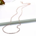 thumbnail image 5 of QQTDFG Rose Gold Plated Necklace Chain 20 Inches 1MM Lobster Clasp B327-default, 5 of 7