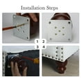 thumbnail image 6 of Unique Bargains 5" Wood Furniture Leg Chair Table Feet Leg Replacement Adjuster Set of 4, 6 of 6