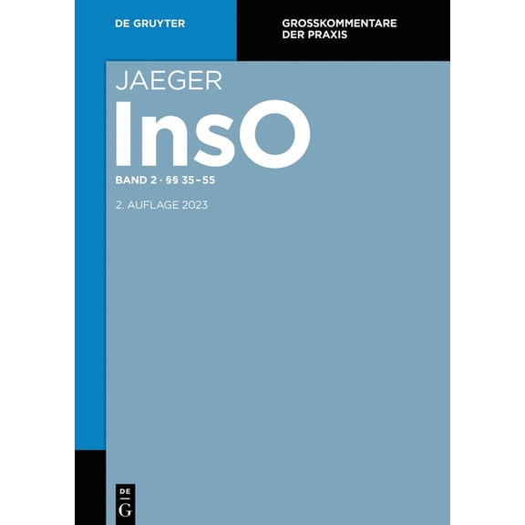 Großkommentare Der Praxis §§ 35-55, (Hardcover)