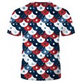 thumbnail image 2 of Rebaike Tie-Dye T-shirt American Flag Graphic Tee Shirt, 2 of 7