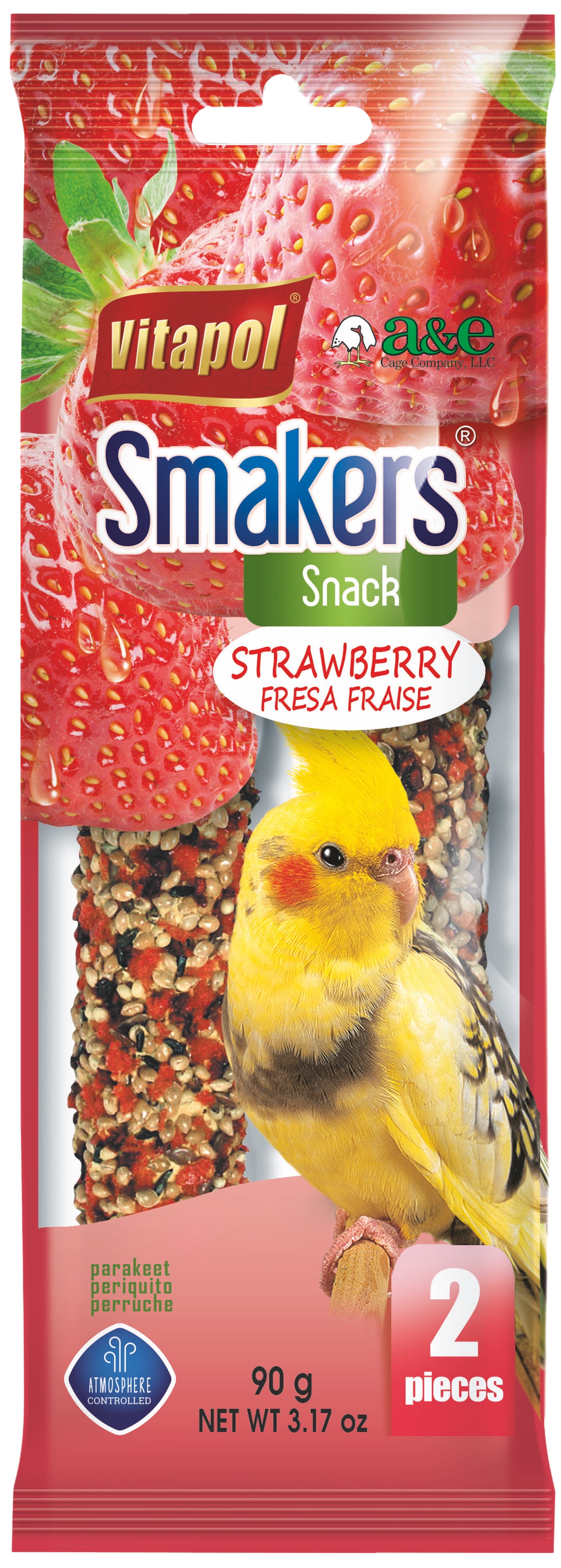 (2 pack) Smakers Treat Sticks 2count Cockatiel