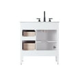 thumbnail image 2 of Elegant Kitchen and Bath 32 inch Single Bathroom Vanity in White, 2 of 7