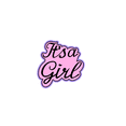 thumbnail image 2 of It&rsquo;s a Girl Script Cookie Cutter & Embosser, 2 of 6