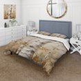 thumbnail image 1 of Designart "American Basswood Tree in Beige II" Tree Bedding Covert Set - Landscapes White Modern Bed Set With 2 Shams, 1 of 6