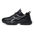 thumbnail image 4 of Perfect-1 Pair Men's Lightweight Breathable Running Shoes  All-Season Comfort for Gym, - Classic Black/White Sporty Design,  Mesh Upper, EVA/TPR Cushioned Sole, PU & Jogging, Casual Wear - Unisex-Fri, 4 of 9