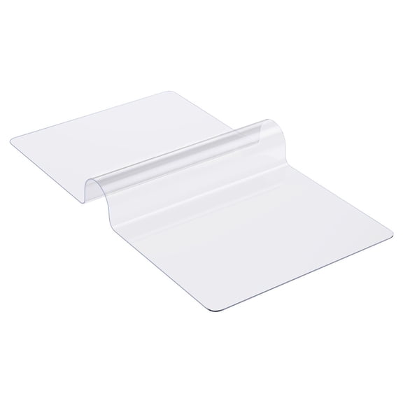 PVC Table Protector 14x24 Inch, Clear Plastic Desk Pad, 1.5mm Thick, Waterproof Scratch Resistant Surface Cover for Dining Tables, Desks, Countertops