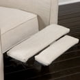 thumbnail image 6 of GDF Studio Theresa Contemporary Upholstered Pushback Recliner, Light Beige and Dark Brown, 6 of 6