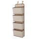 thumbnail image 1 of Organizador de pared colgante de 4 bolsillos Cozy Over Door Storage Case Ganchos de metal para dormitorio / oficina Inevent JJ14340-02, 1 of 2