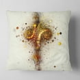 thumbnail image 2 of Designart Dark Yellow Fractal Art Design - Abstract Throw Pillow - 18x18, 2 of 5