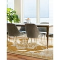 thumbnail image 4 of Unique Loom Utopia Collection Area Rug - Helios (8' x 10' Rectangle Yellow/Beige), 4 of 7