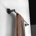 thumbnail image 3 of Bathroom WC 50cm Wall Mounted Towel Rack, Black, 3 of 4