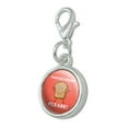 thumbnail image 2 of Grilled Cheese Please Sandwich Funny Humor Antiqued Bracelet Pendant Zipper Pull Charm with Lobster Clasp, 2 of 5