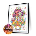thumbnail image 2 of 5D bricolaje taladro completo forma redonda chica rhinestone diamante dibujo decoración del hogar Likrtyny Arte deco, 2 of 9