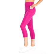High Rise Flat Waist Mid-Calf Capri
