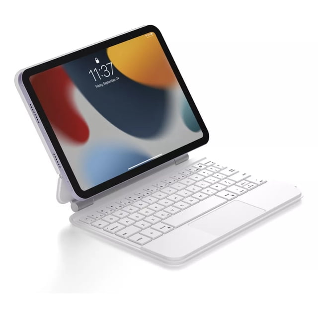 Funda Magic Keyboard MR. GADGETS para ipad Mini 6/7 8.3 Español Color Blanco