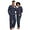 07-Blue Christmas Sock, variant on MINTREUS Couple Pajama Sets Soft PJs Sets for Couples/Women/Men Matching Sleepwear with Pockets