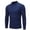 Navy Blue, variant on YYDGH Sweatshirt for Men Slim Fit Mock Neck Casual T Shirts Lightweight Basic Solid Color Cotton Pullovers Long Sleeve Baselayer