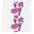 thumbnail image 3 of Ambesonne Nature Shower Curtain, Vibrant Leaf and Plant, 69"Wx84"L, Fuchsia Purple, 3 of 5