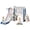 White Blue (8 in 1), variant on Toddler Slide,Kids Climber Slide with Storage Space and Non-Slip Steps,Indoor Outdoor Playset with Basketball Hoopa and Telescope,Slide for Toddlers Age 1-3