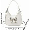 thumbnail image 6 of HMSHA Small Shoulder Bag Cute Bow Purse for Women Crossbody Bag Trendy Y2K Purse Satchel Handbag Purse, 6 of 6