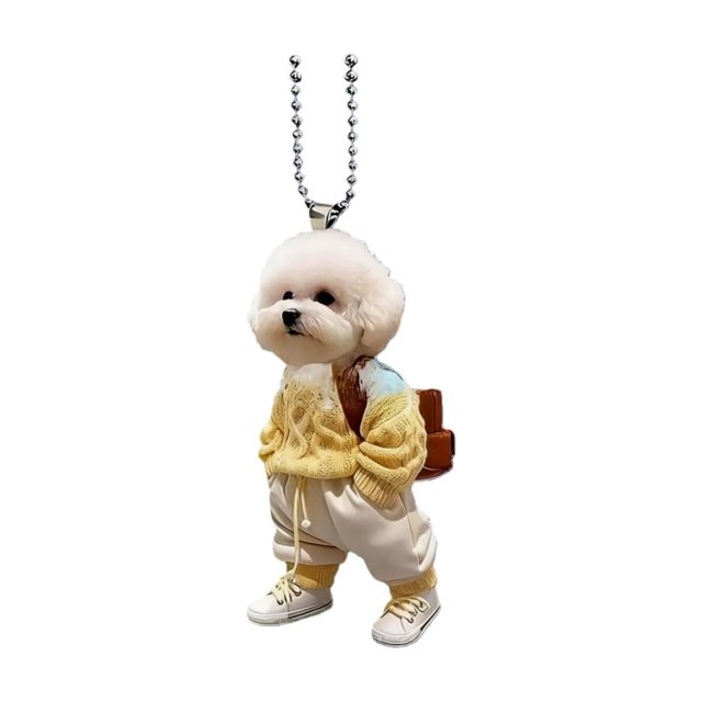 Backpack for Dogs Cute Teddy Dog Car Backpack Pendant