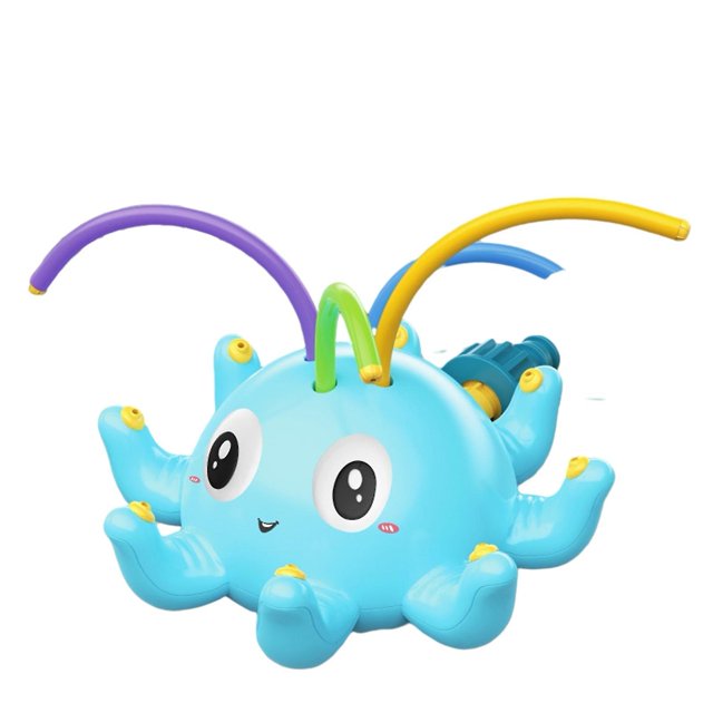 Bonito juguete de baño de fuente automática de pulpo con pulverizador de agua para piscina de bañera/azul/ kaili Sencillez