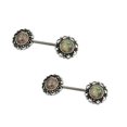 thumbnail image 1 of Round 14ga Nipple Rings with Glass Gem, 1 of 1