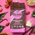 thumbnail image 4 of Zazubean Organic Chocolates Bestie Almond Toffee Crunch Oat Milk Chocolate Bars (6 x 85g), 4 of 5