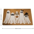 thumbnail image 2 of 2026 new Summerween Ghost & Trick-or-Treat Dog Coir Doormat, Cute Spooky Halloween Family Front Porch Rug, Non-Slip Large Seasonal Entryway Mat for Summerween & Fall, 35.4" x 23.6", 2 of 6
