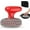 Red, variant on Cast Iron Scrubber | Dish Scrub Brush | 316 Cleaner Chainmail Scrubber for Cast Iron Pan Skillet Cleaner - Dish Scouring Pad Dishwasher Safe Cleaning Kit, Black 02