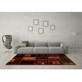 thumbnail image 3 of Ahgly Company Indoor Rectangle Patchwork Orange Transitional Area Rugs, 8' x 10', 3 of 4