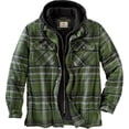 thumbnail image 1 of Legendary Whitetails Chaqueta con capucha estándar Maplewood para hombre, color verde militar, cuadros medianos, 1 of 5