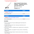 thumbnail image 2 of Engine Camshaft Position Sensor Connector - Compatible with 2013 - 2020 Subaru BRZ 2.0L H4 2014 2015 2016 2017 2018 2019, 2 of 2
