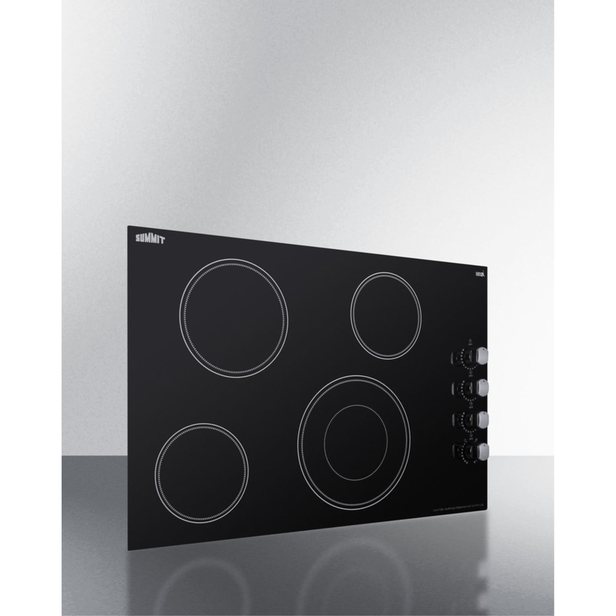 30" Wide 208-240V 4-Burner Radiant Cooktop