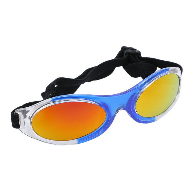 Lunettes de Soleil pour Chien, Lunettes de Protection Réglables pour Petit Chien Rose, Noir Rouge, Bleu Rouge, Bleu Gris