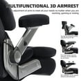 thumbnail image 4 of Big and Tall 700lbs Office Chair, Fabric Heavy Duty Executive Chair with 3D Flip up Armrests Adjustable Lumbar Support Large Rubber Wheels, Extra Wide High Back Computer Desk Chair, Black, 4 of 9