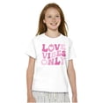 thumbnail image 3 of Valentine's Day Love Vibes Only Girls Kids T Shirt Tees Teen Brisco Brands S, 3 of 5