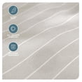 thumbnail image 3 of Twin Sheet Set - 1800 Ultra-Soft Microfiber Twin Bed Sheets - Deep Pockets - Easy Fit - Extra Soft - 3 Piece Set - Bedding Sheets & Pillowcases (Twin, Pinstripe - Stone/White), 3 of 9
