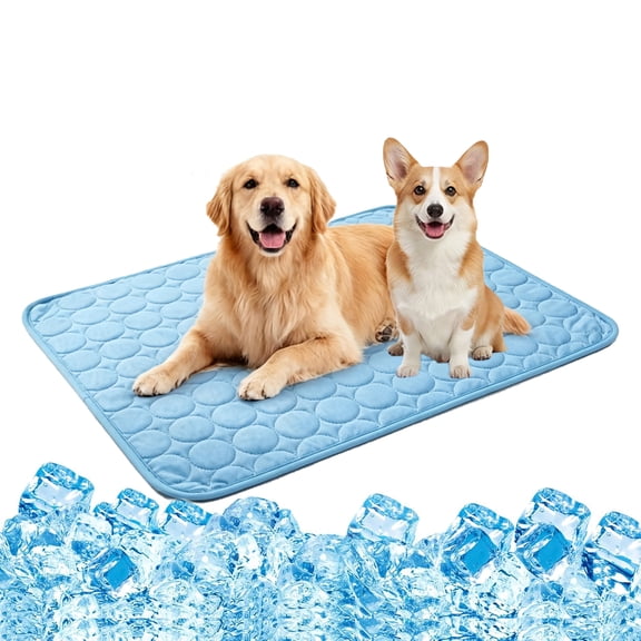 Dog Cooling Mat, Summer Pet Water Bed Pets Cooling Mats Washable Cool Mats for Dogs, Self-Cooling Pad for Dogs, Waterproof, Durable Cooling Bed for Indoor, Outdoor